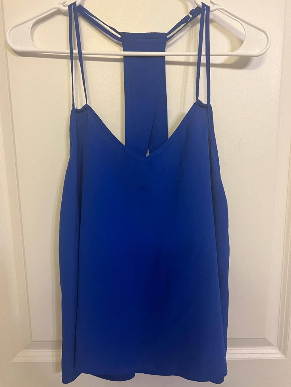 Love Riche Royal Blue Double-Strap V-Neck Camisole